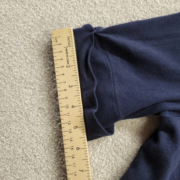 Vintage Polo Ralph Lauren Embroidered Women's XL Blue V Neck Short Sleeve Top - Picture 4 of 5